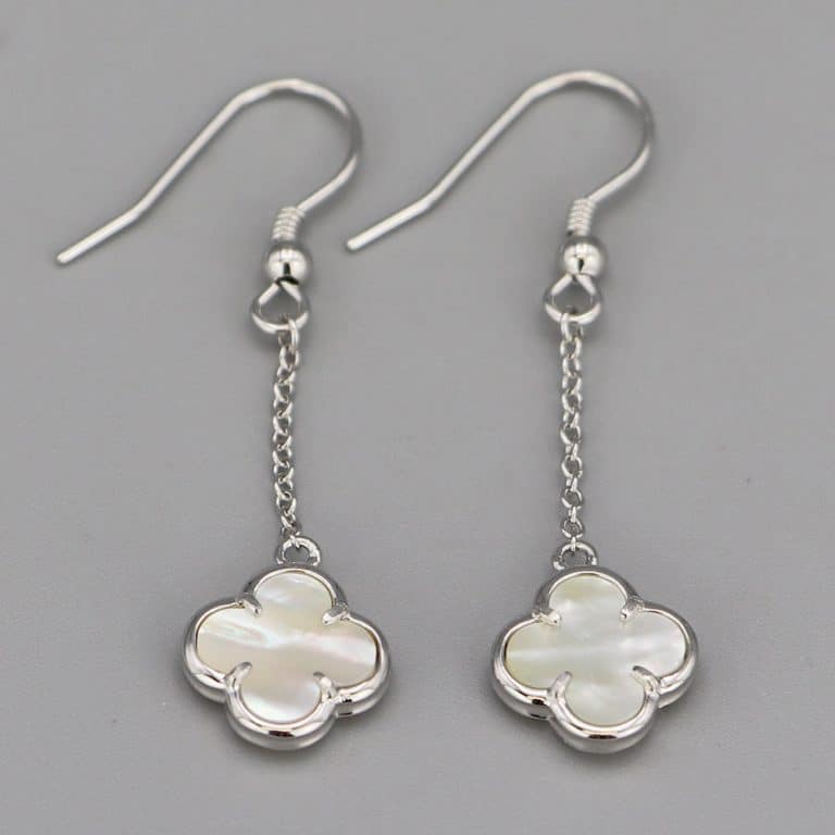 Boucles D'Oreilles En Argent Massif 925 - Clous - Occasion à Nettoyer